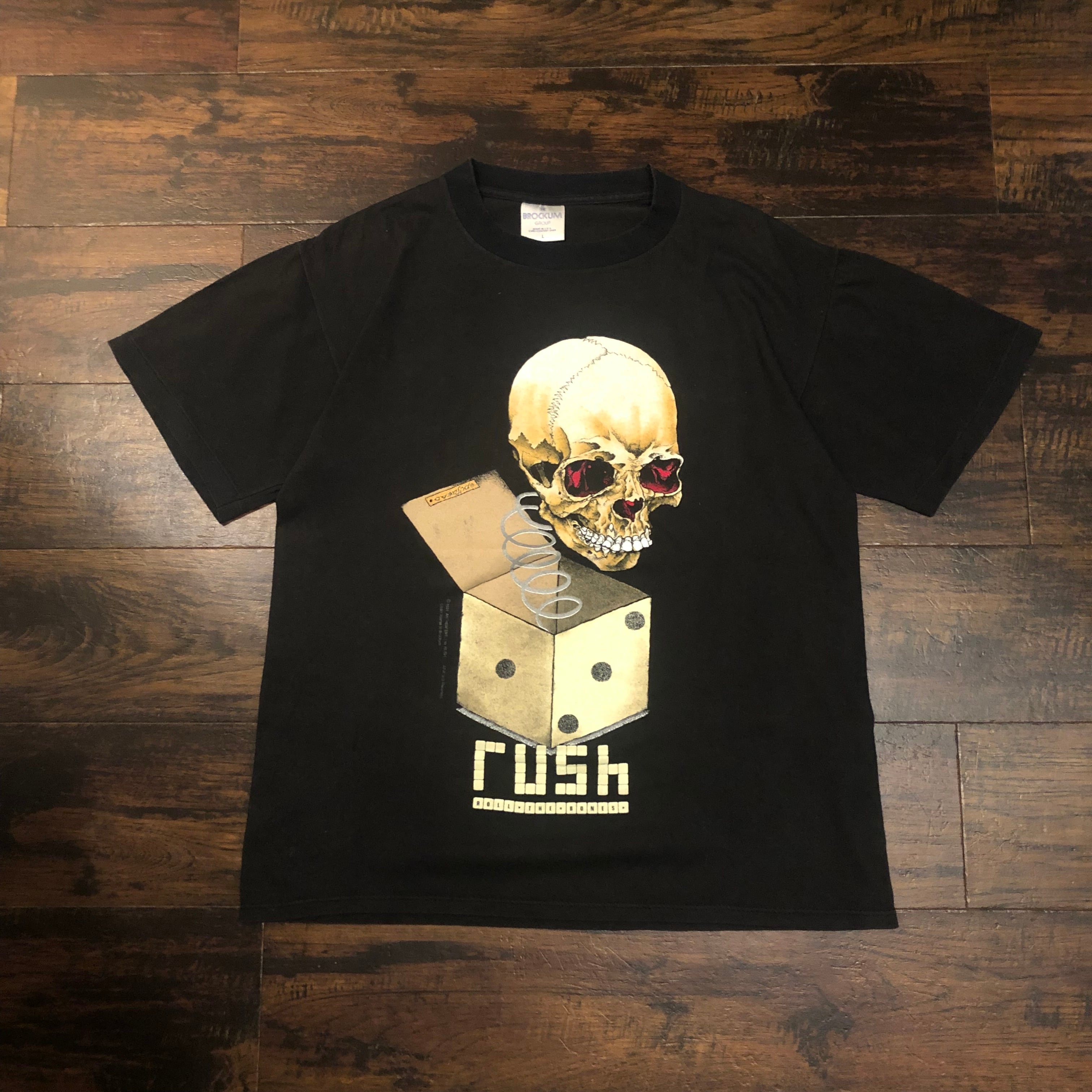 90s/RUSH×PUSHEAD/Roll The Bones/Tシャツ/L/パスヘッド/USA製 ...