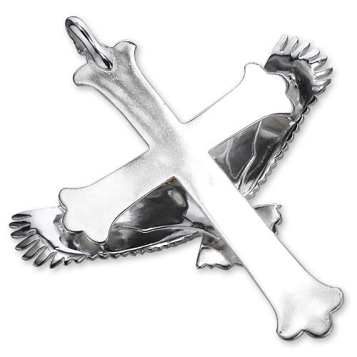 鷲見太郎 Pendant ペンダント】クロスペンダントw/K18イエローゴールド