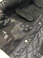 【mJK11】再構築中綿入りミリタリーミドル丈コート military Middle length JACKET