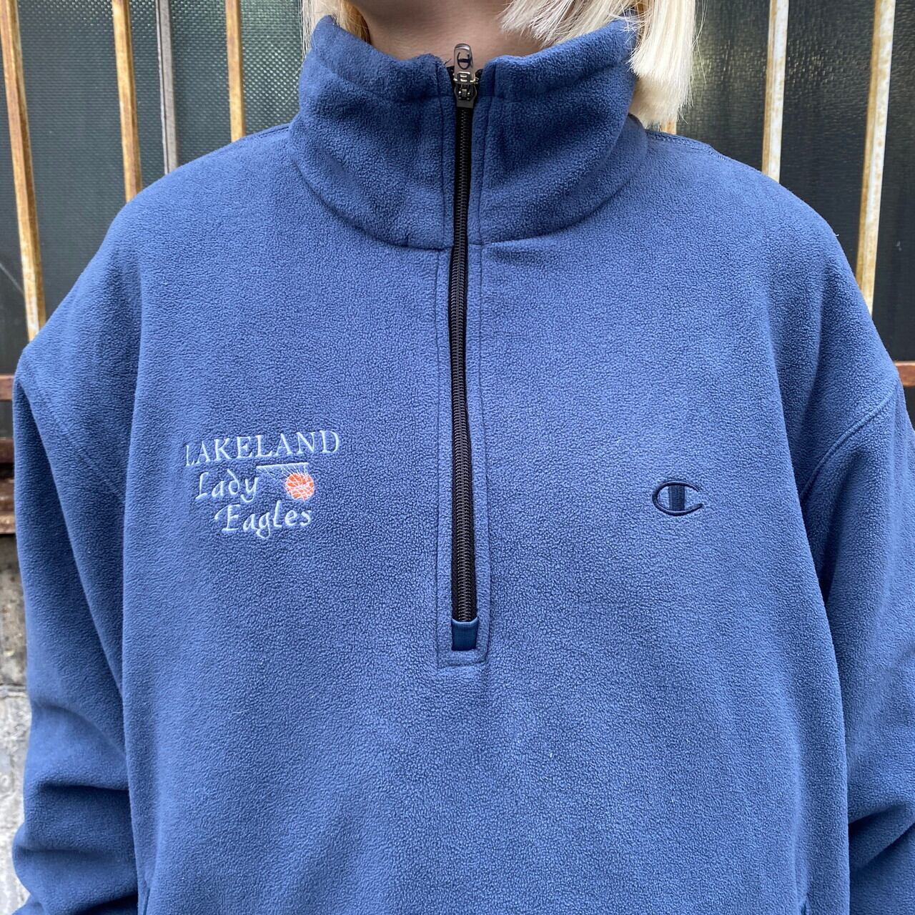 Champion フリースジャケット M ネイビー Champion フリースジャケット 