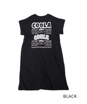 COOLAプリントスモッキングロングワンピース (BLACK)　CQ-44083