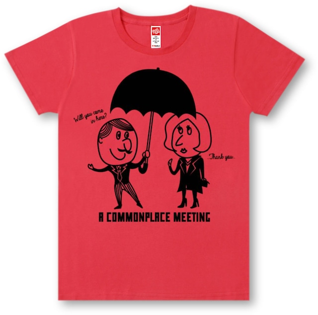 #409 Tシャツ COMMONPLACE/RED