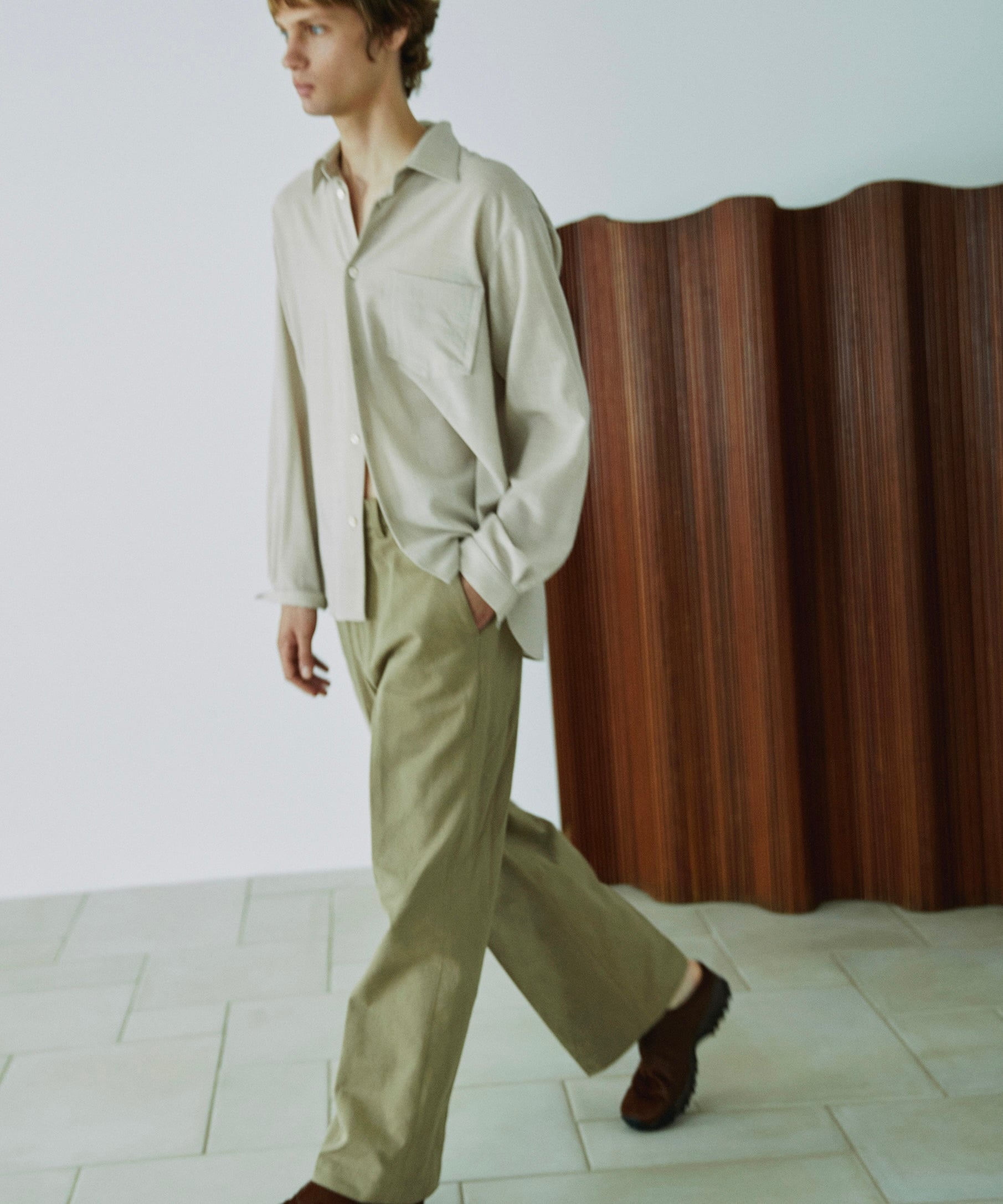 matsuさん専用 MATSUFUJI / M261-1101 / SUICOKE HAIR CALF MULE (SAND