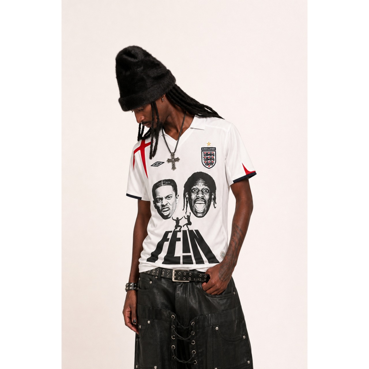 VINTAGE ストリート FE!N サッカーTシャツ T2194