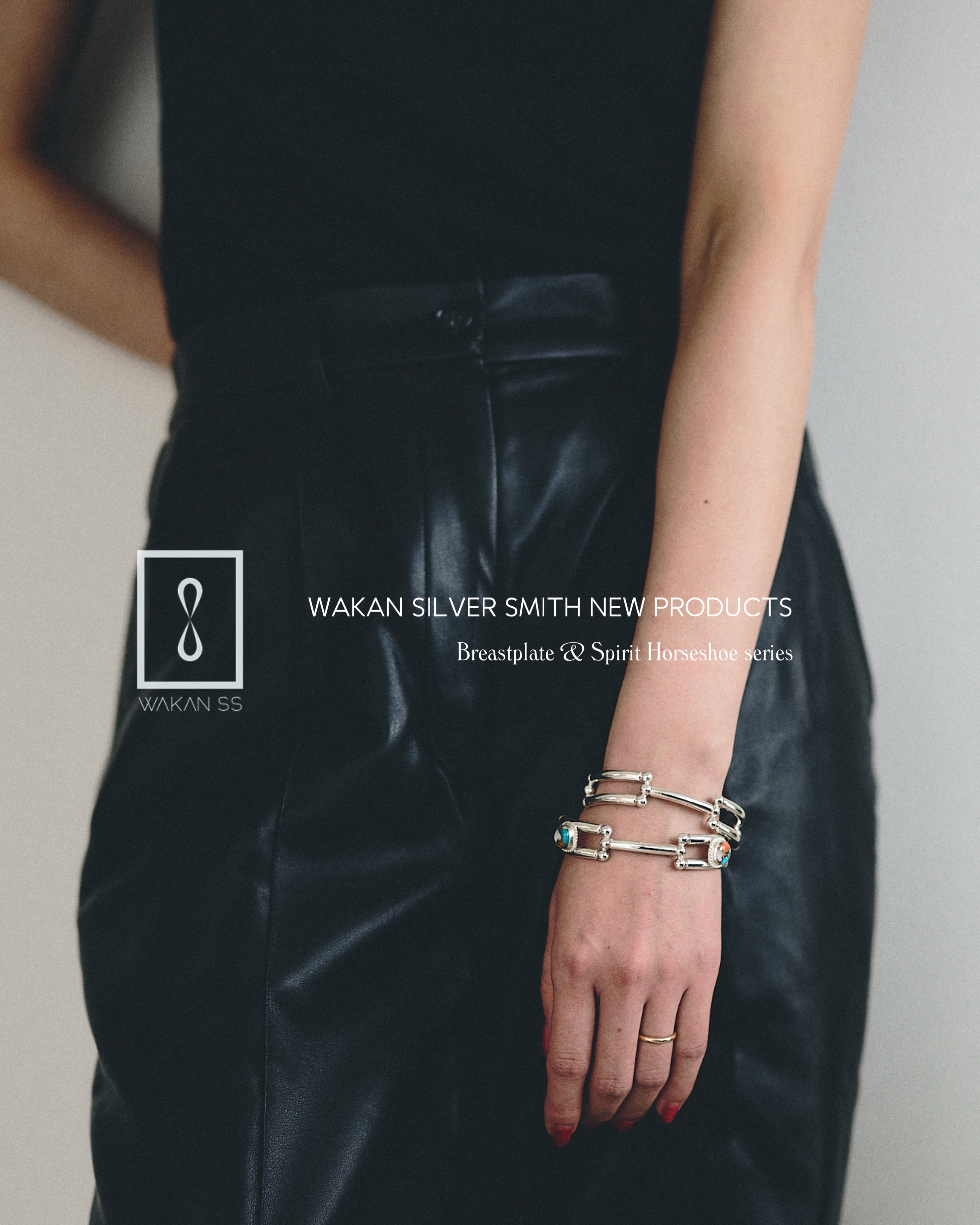 BN-094 Beastplate Bangle (Double copper turquoise) | WAKAN SILVER
