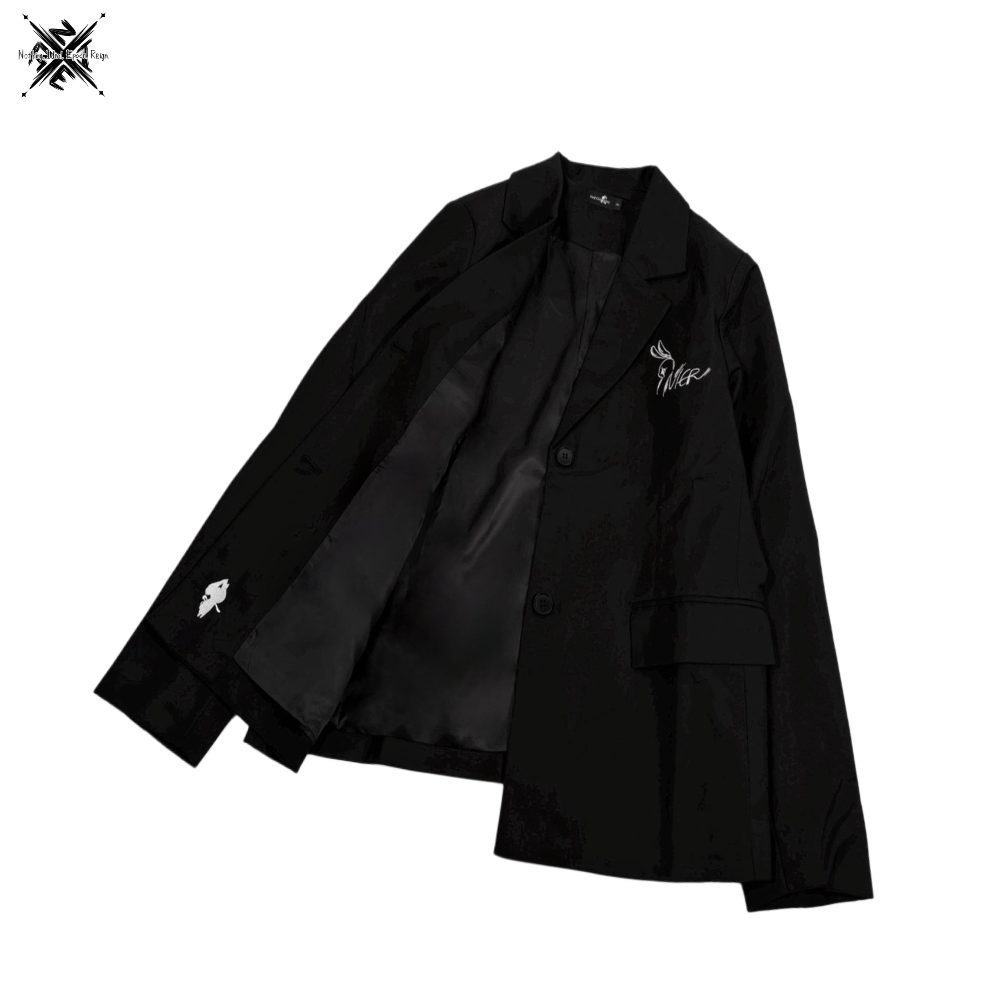 BLACK TAILORED JACKET【刺繍デザイン】 | NIER CLOTHING