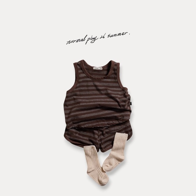 《予約》送料無料【normal play】Chocolate Sleeveless Tee