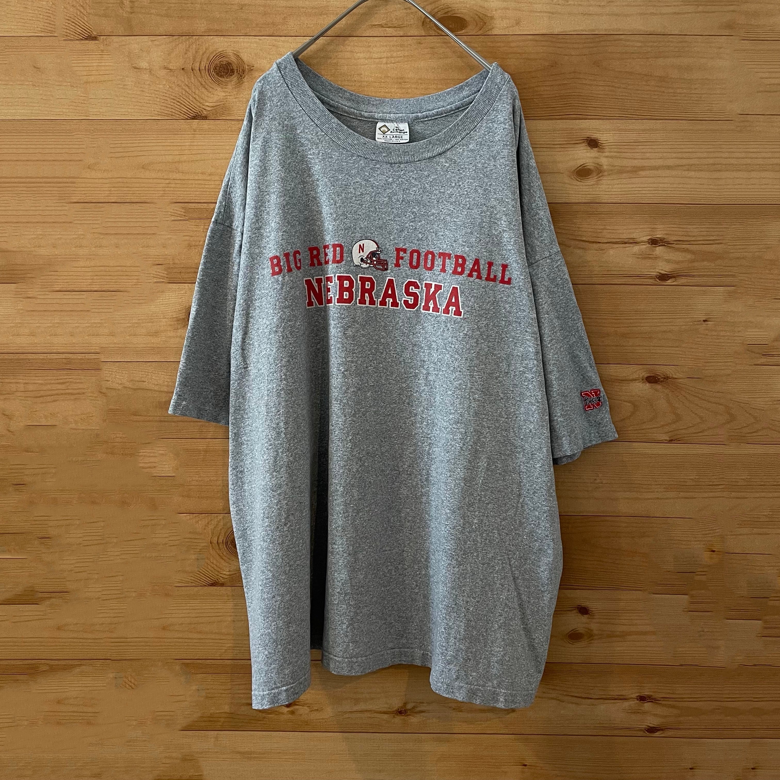 cotton exchange】90s USA製 カレッジ ネブラスカ大学 NEBRASKA T