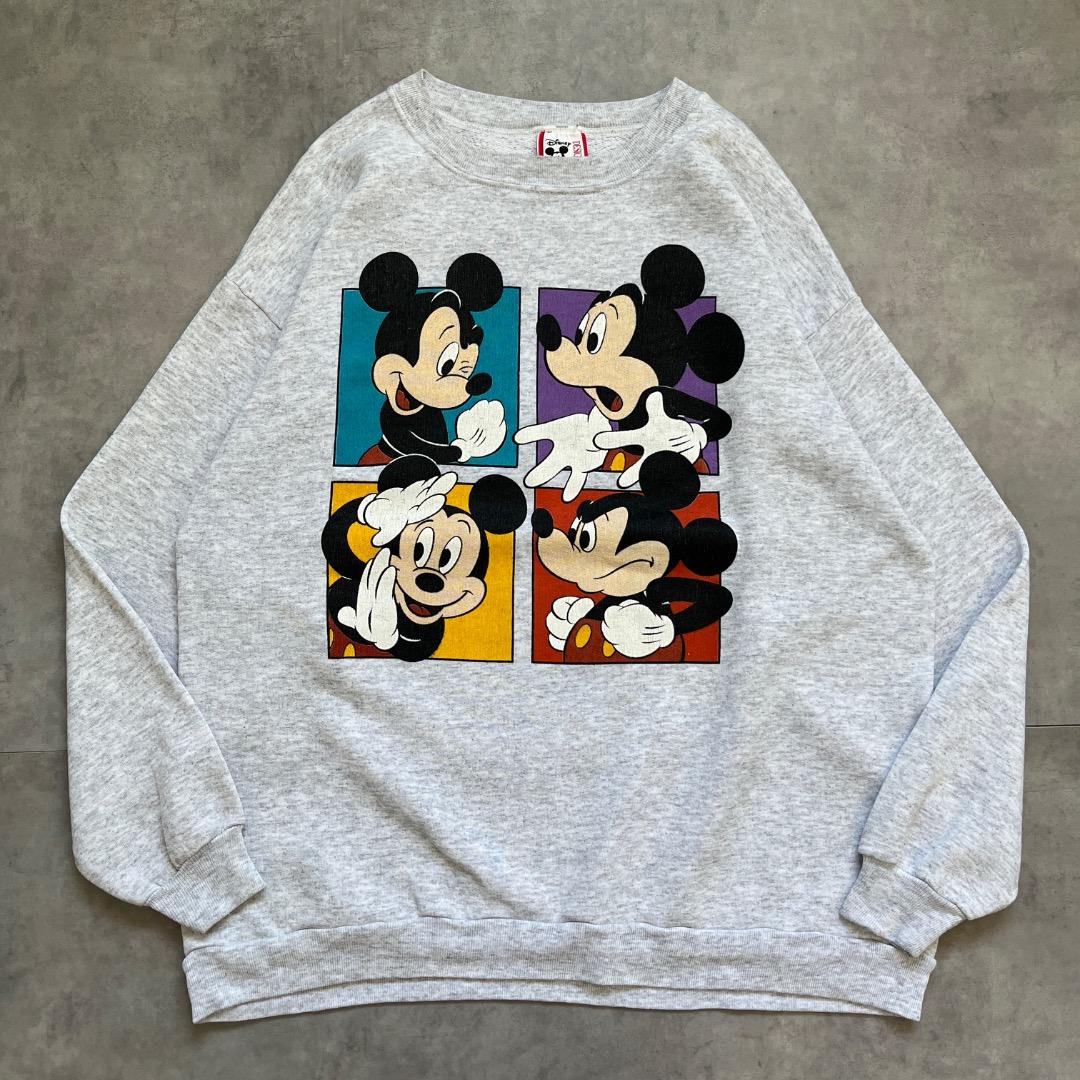 ディズニー スウェット 古着 90s USA製 XL グレー 17763