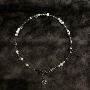 Freshwater pearl  × glass beads necklaces ⅱ ( lady’s )