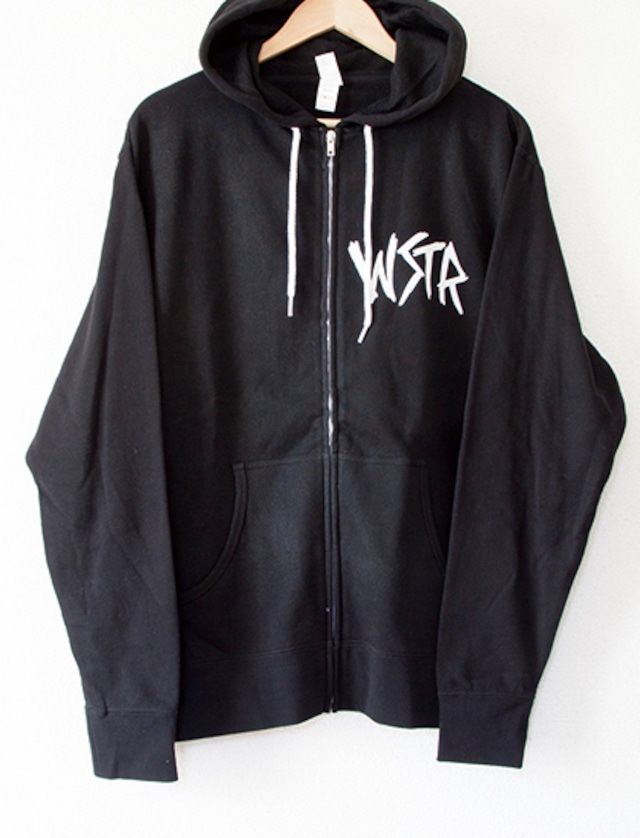 【WSTR】Hate Zip Up Hoodie (Black)