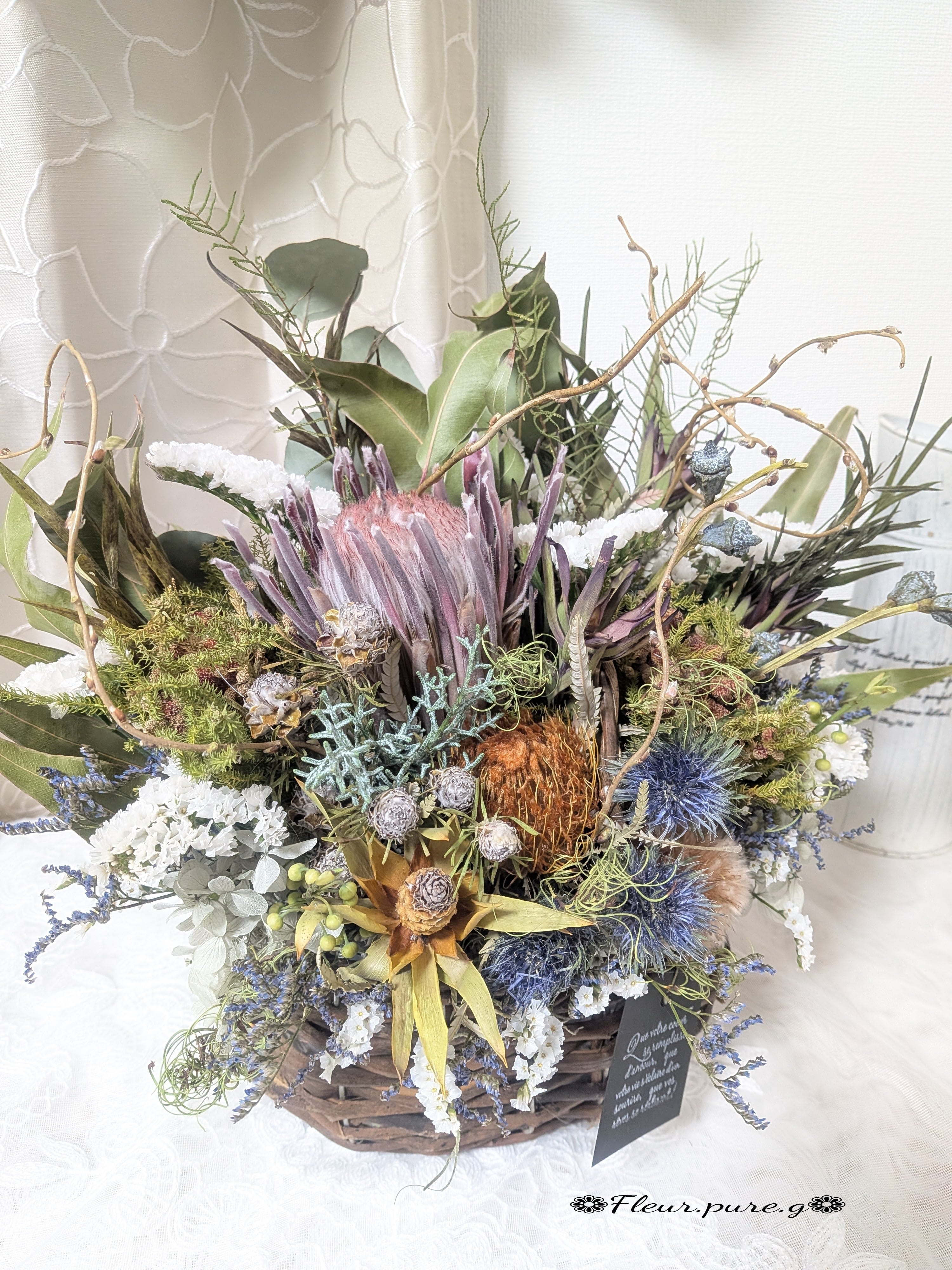 □展示品＊SOLD□2Way通年飾れるリース/クリスマスリース＊ナチュラル