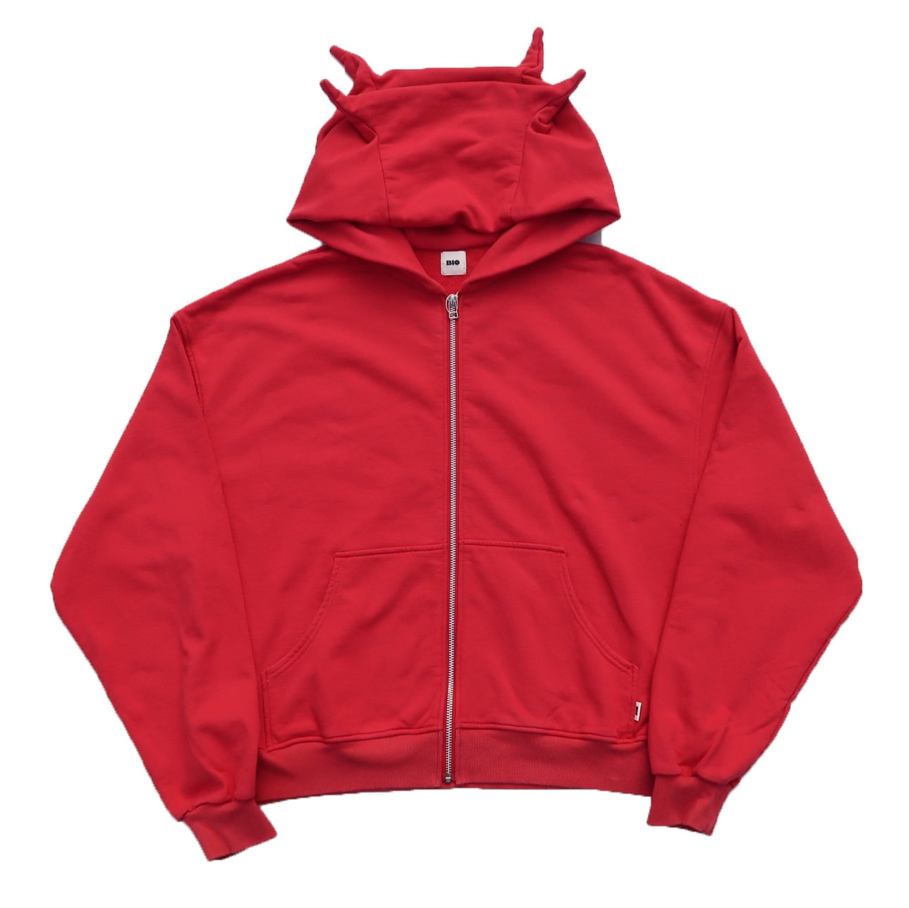 BIO 24AW FADED MONSTER ZIP HOODIE (Red) | Moore