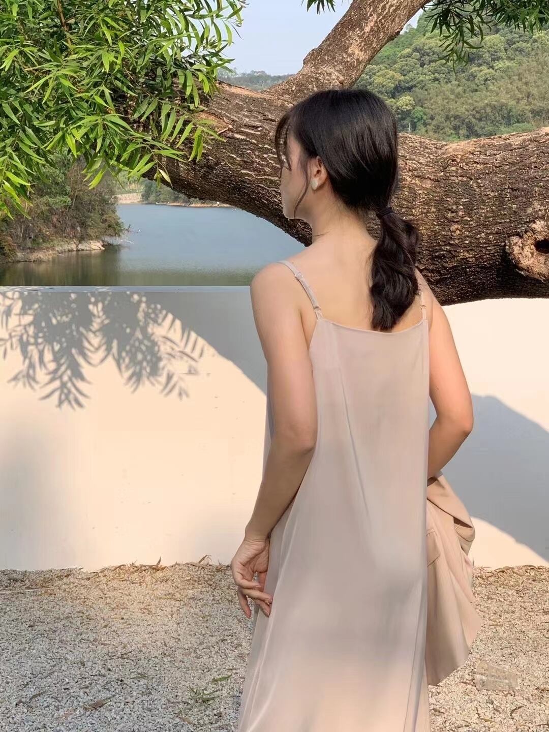 ドレープネック　キャミワンピース　AJ2205-650