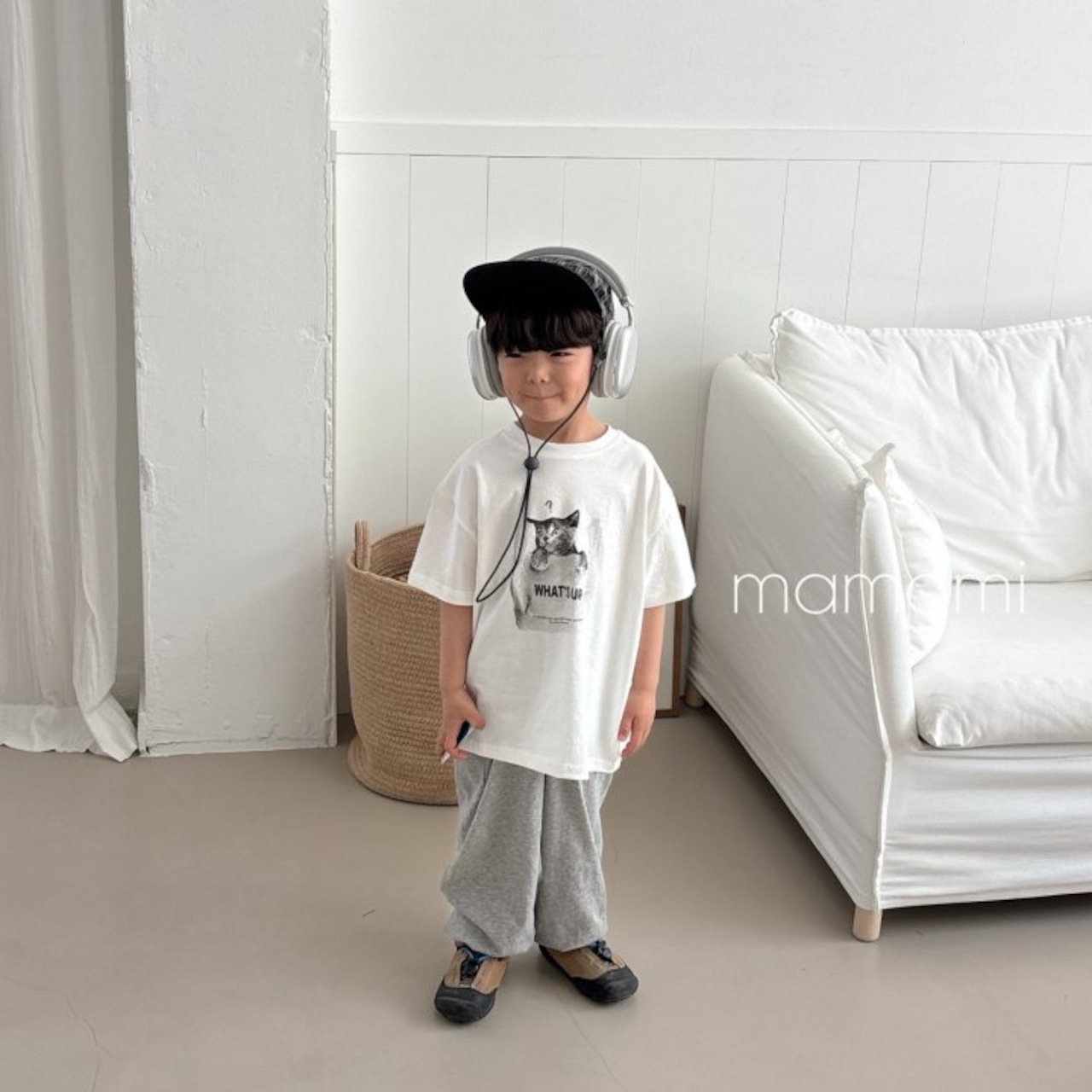[mamami] WhatsUpCat Tee / [마마미] 왓츠업캣티