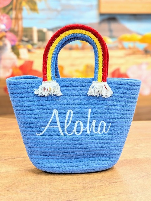 レインボーハンドルBAG（BLUE）