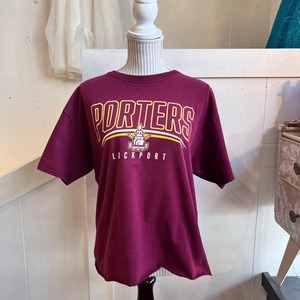 wine red  used sports T-shirs