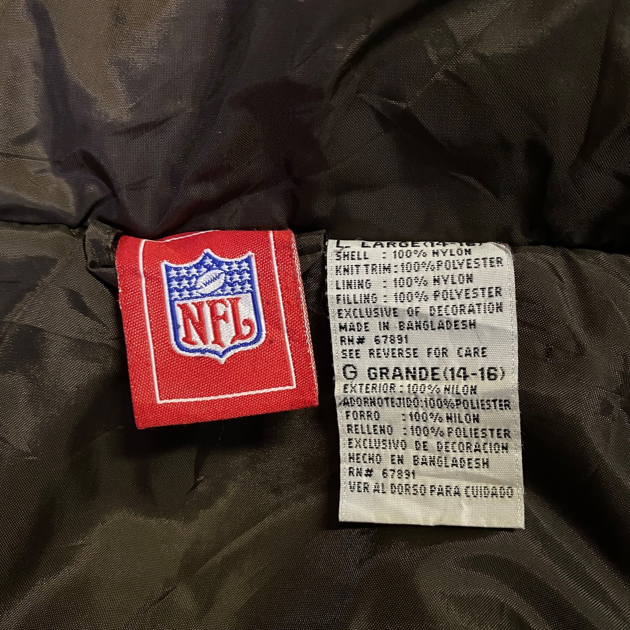 NFL クリーブランド・ブラウンズ 中綿ナイロンパーカー レディースM 