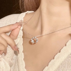 おしゃれ フラワー 惑星 キラキラ プレミアム ネックレス