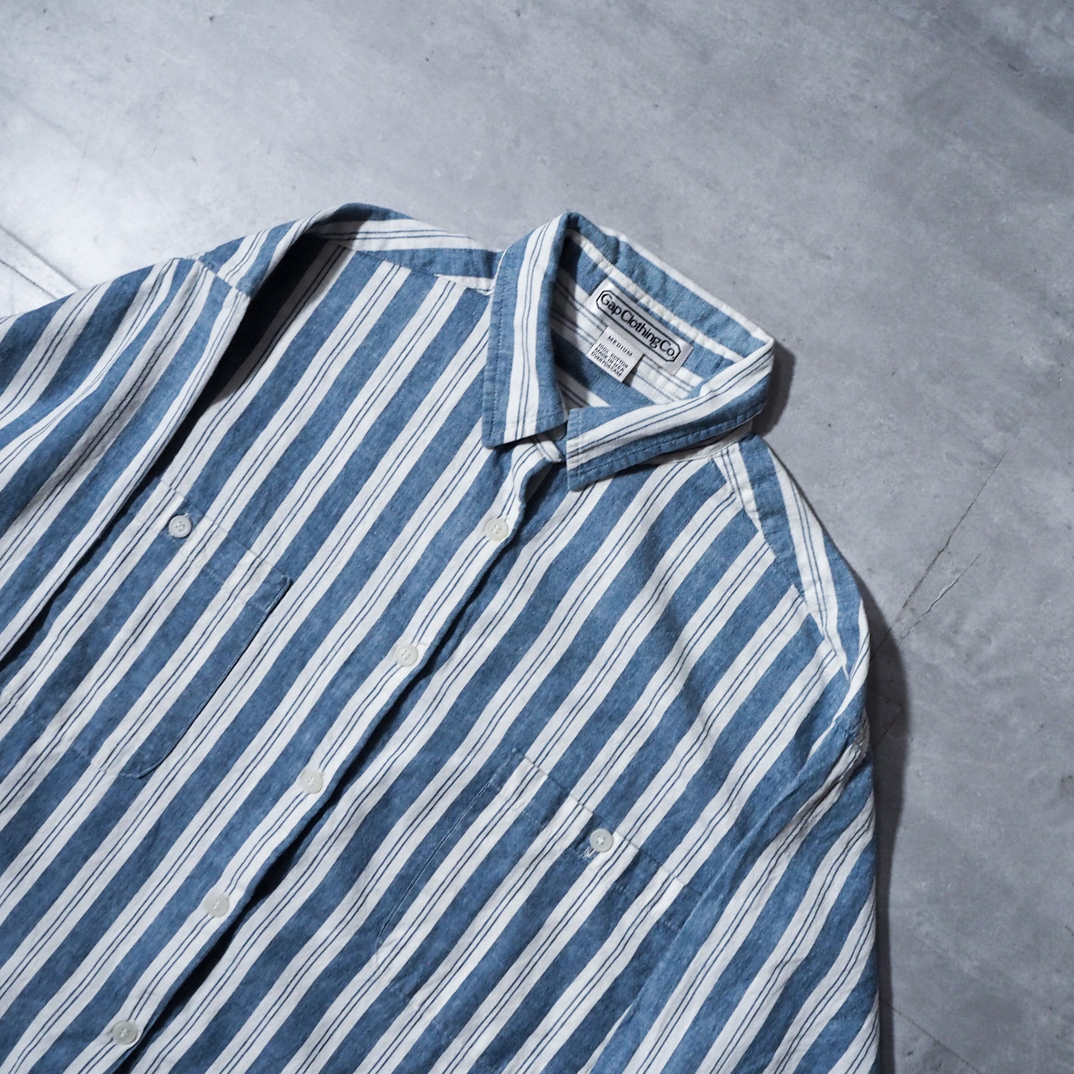 80s “old GAP” stripe shirt made in USA 80年代 オールドギャップ 