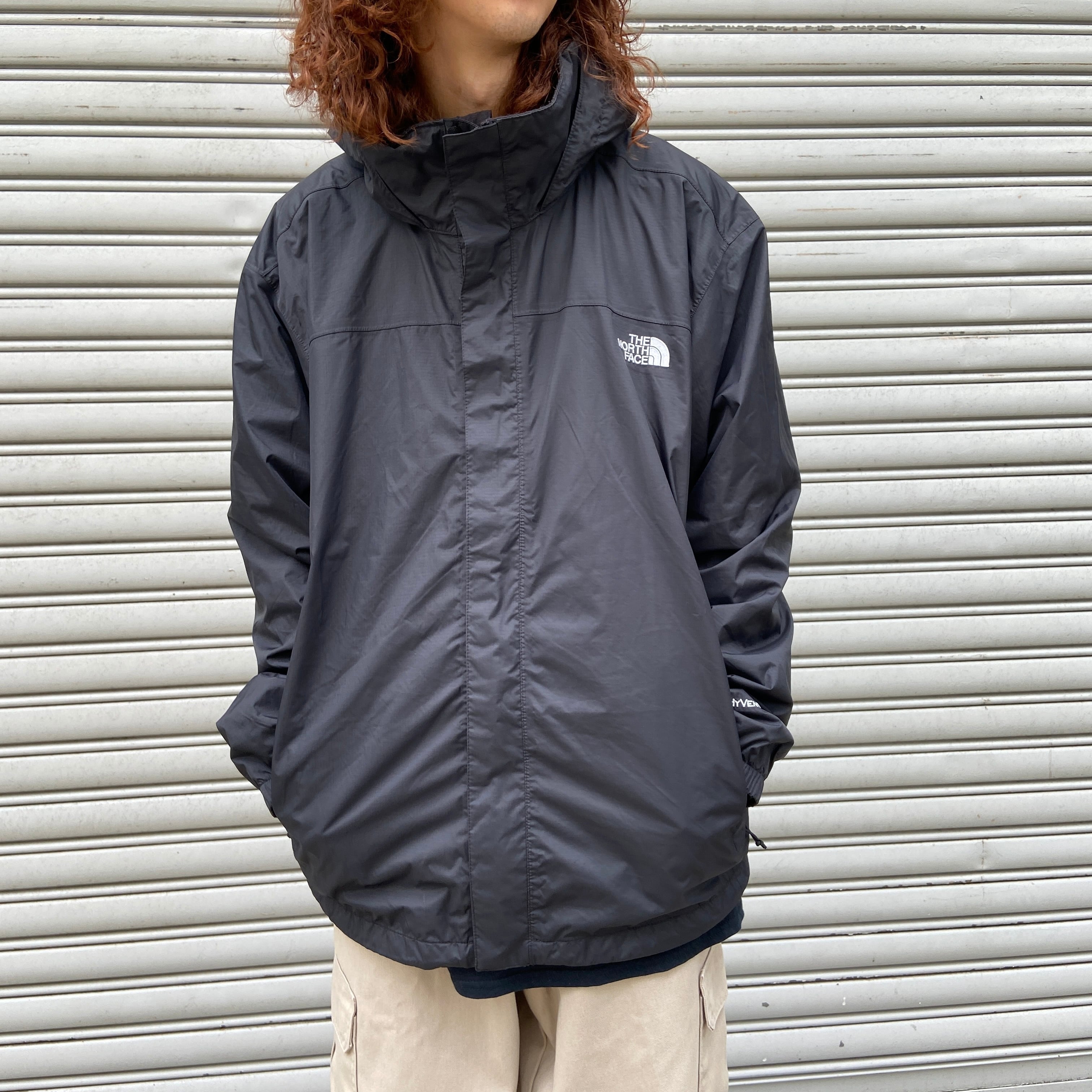 NORTH FACE ノースフェイス Hyvent マウンテンパーカー 黒 XL