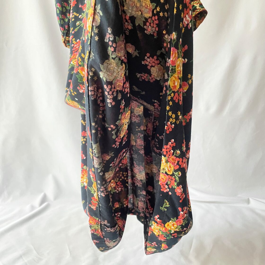 70s vintage Afghanistan floral maxi onepiece アフガンレーヨン 