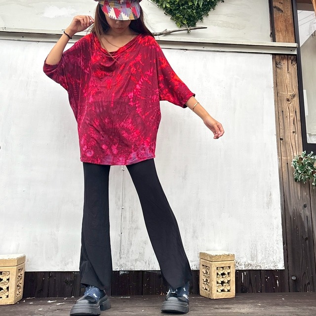 スパンデックスブーツカットパンツ