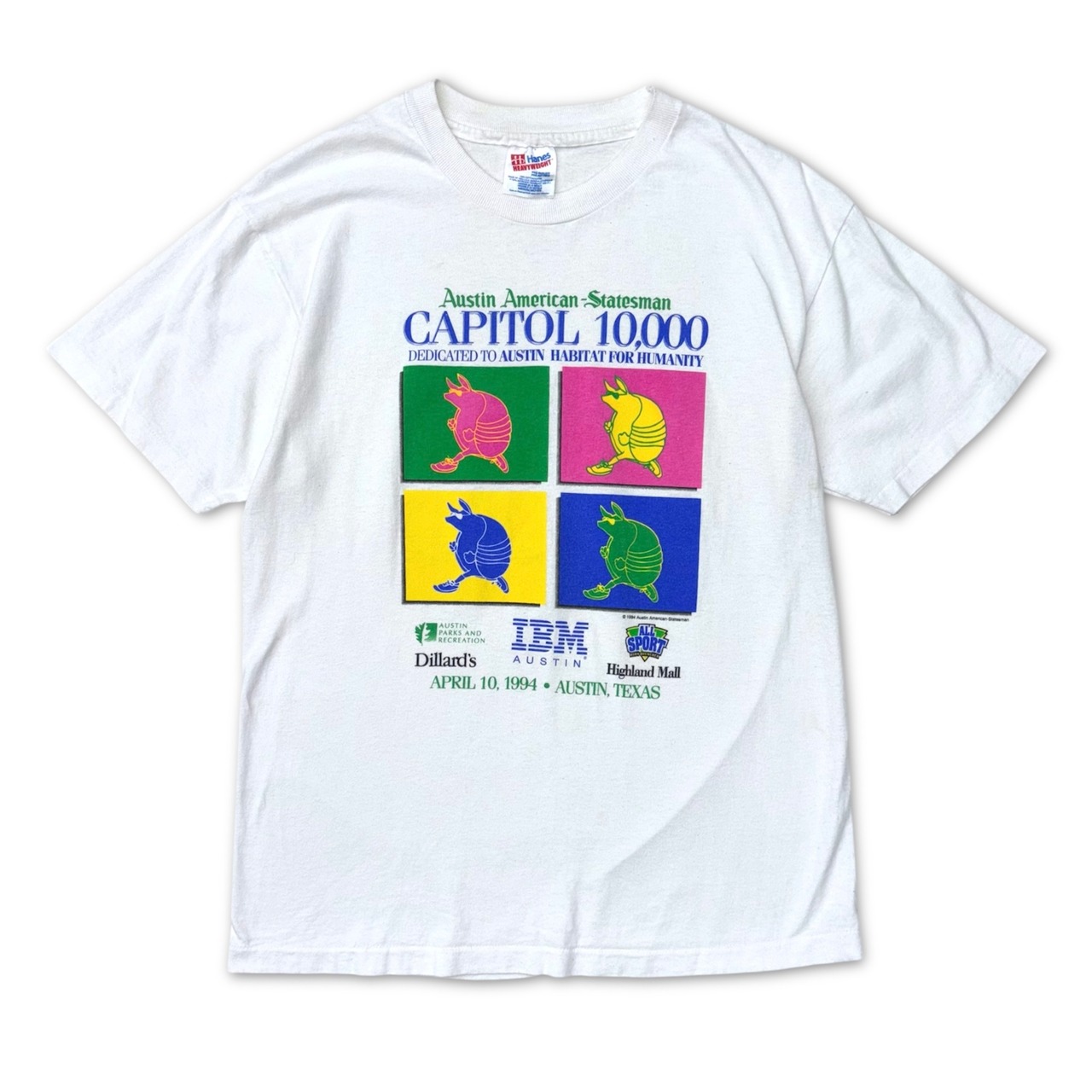 【VINTAGE】90s vintage Tee アルマジロ　マラソン　シングルステッチ
