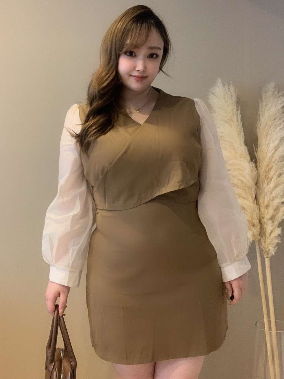 人気 カシュクールタイトワンピース 無地 ボリューム袖 大人可愛い オルチャン 大きいサイズ 韓国 Ch2152 可愛い大きいサイズ 韓国レディースファッション通販 Chulachula チュラチュラ 人気 カシュクールタイトワンピース 無地 ボリューム袖 大人可愛い オルチャン 大きいサイズ 韓国 Ch2152 可愛い大きいサイズ 韓国レディースファッション通販 Chulachula チュラチュラ