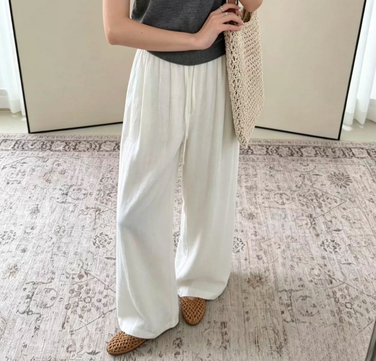 147cm〜 ストレートルーズクールパンツ | kanaji（カンアジ） 低身長