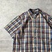 STUSSY / 80-90's usa製 check ss shirt size L