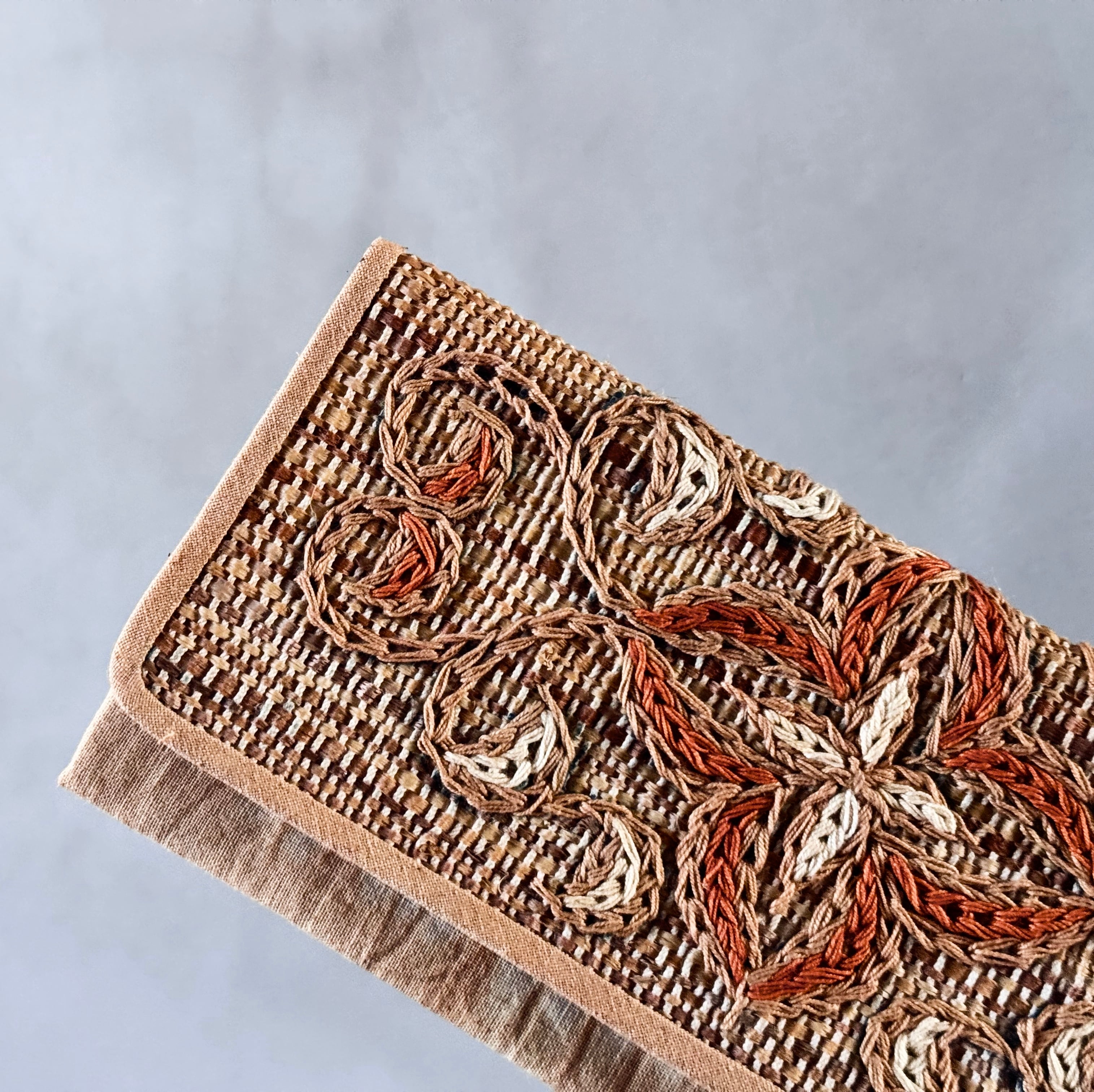 アイヌ刺繍／長財布／アットゥシ／フォークアート | 白鳥座雑貨店