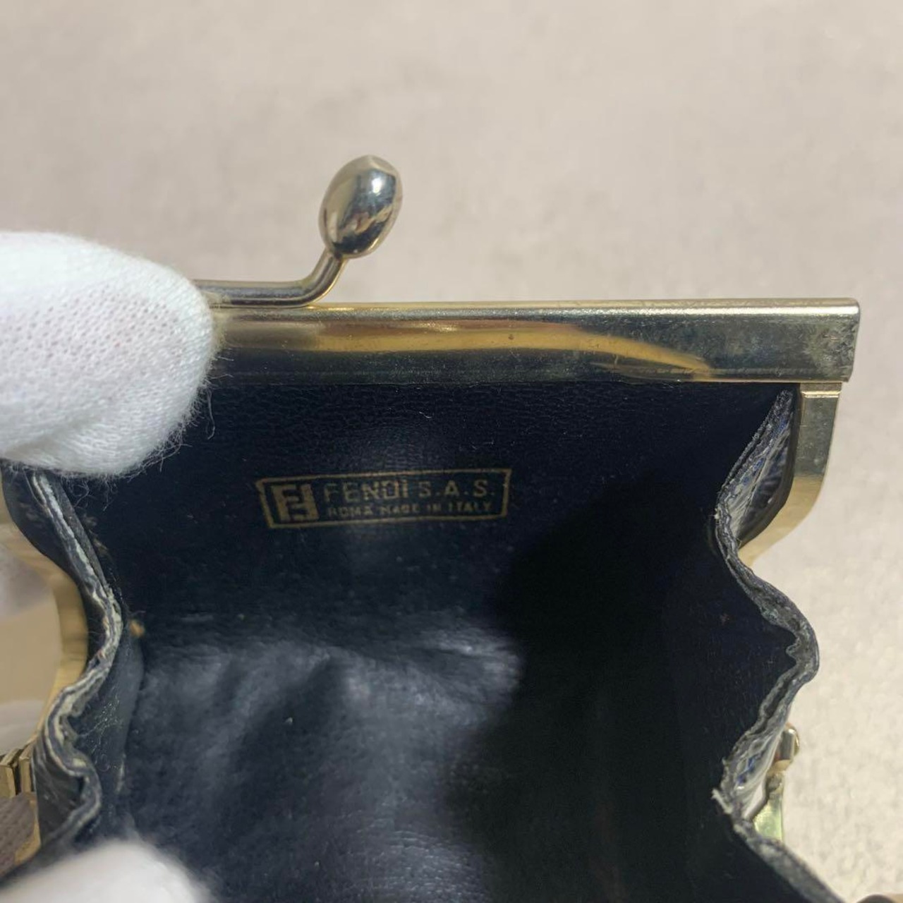 FENDI フェンディ コインケース 小銭入れ ヴィンテージ がま口 