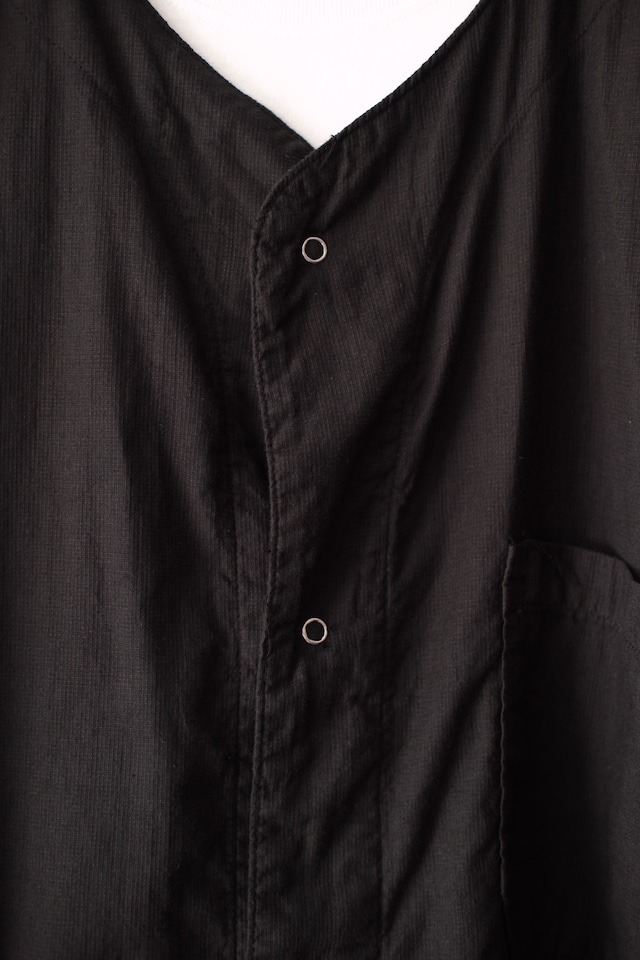 Utah/70's "U.S.ARMY" sleeping shirt /black over dye