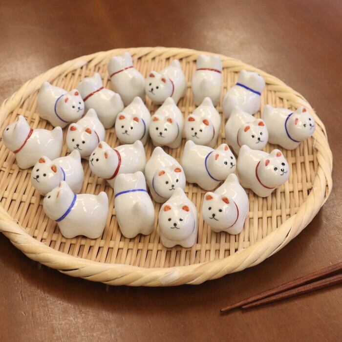 波佐見焼 箸置き 犬 Hasami-yaki Chopstick rest Dog #428 | 和食器の
