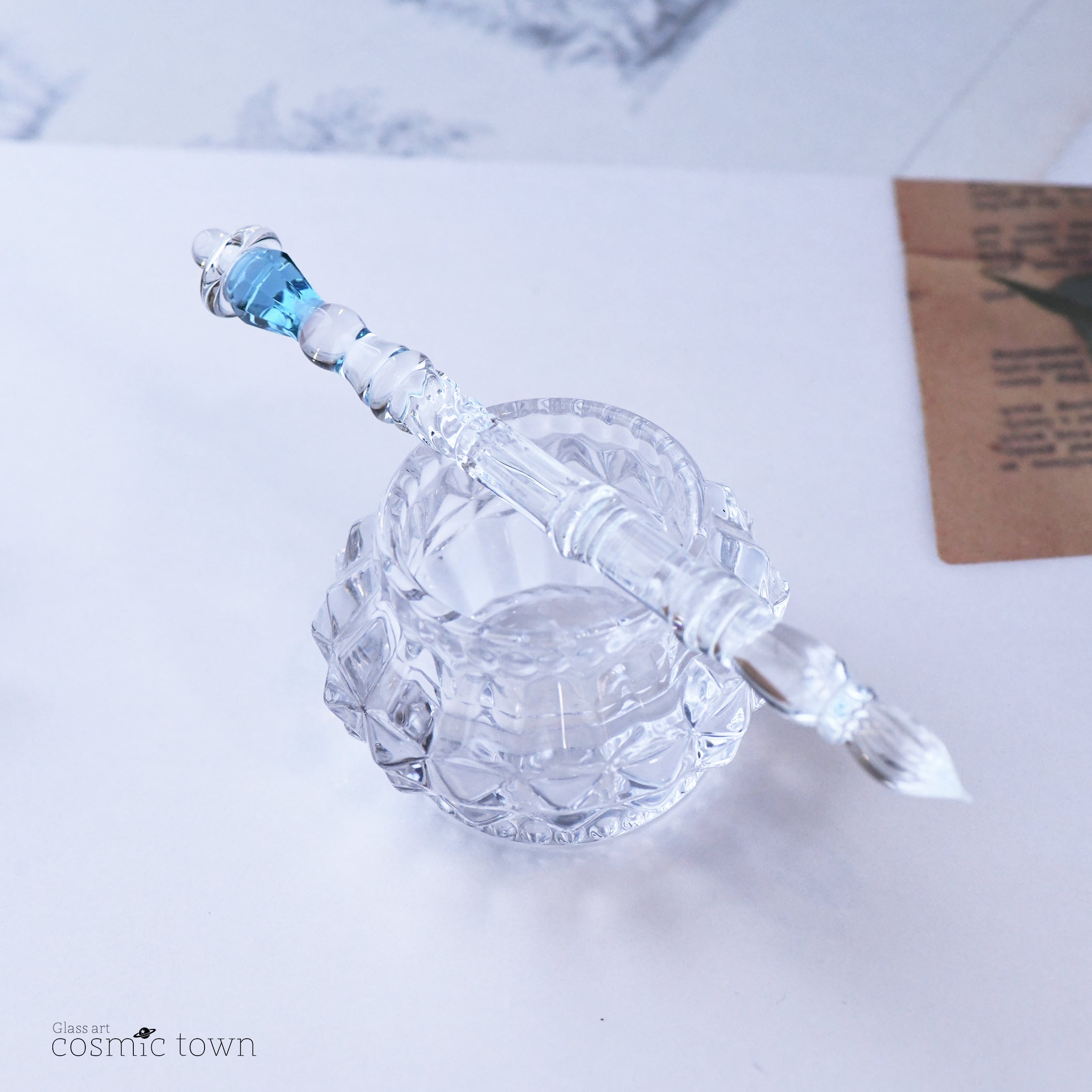 新色/クリア】街灯ガラスペン / ボロシリケイト【cosmic town】0728-3