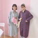 ✞ チェック柄シャツブラウス ロング ✞ゴスロリ SM ミリ 甘ロリ クラロリ 和ロリ エレガント 黒ロリ 姫ロリ 華ロリ BB-BB76212648406