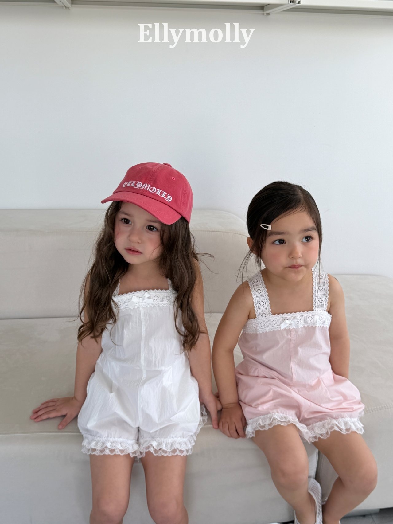 [ELLYMOLLY] Pure Lace Romper +fee3 / [엘리몰리] 퓨어레이스롬퍼