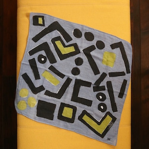 80-90s,Geometric Square Scarf ,50.5cm