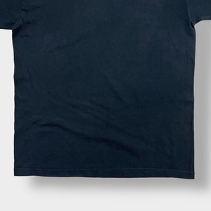 【USA古着】バイク イーグル 鷹 星条旗 AMERICAN CLASSIC ロゴ プリント Tシャツ イラスト アメリカン クラシック黒t 半袖 夏物 us古着