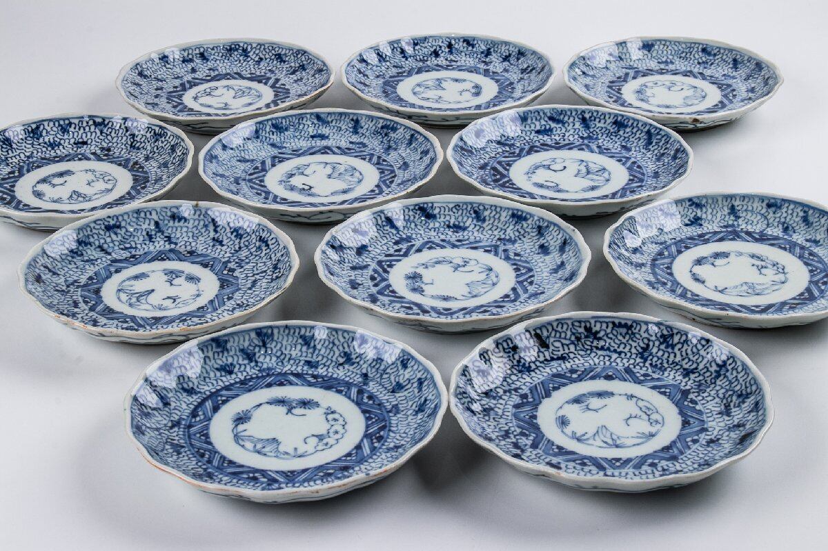 微塵唐草　印判　中皿　五寸　16cm 皿 微塵唐草 印判 中皿 五寸 16cm 皿 【公式通販】
