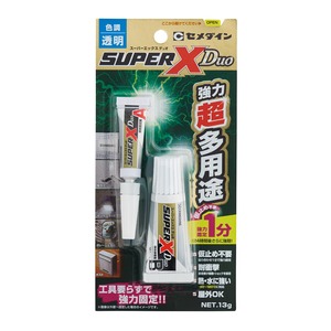 【人気】セメダイン 強力超多用途 スーパーX Duo 13g 透明