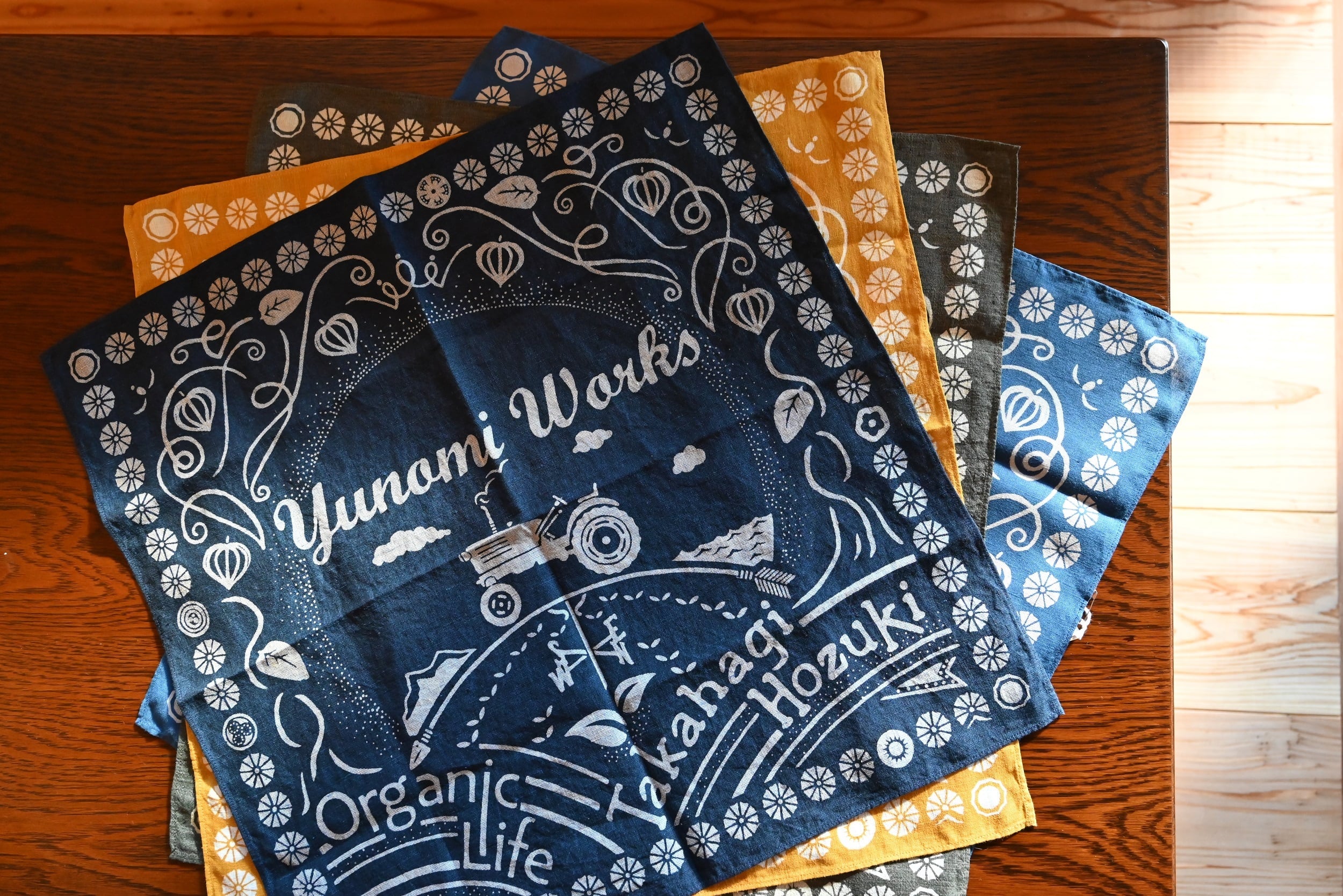 結農実WORKS オリジナルバンダナ | Organic Life 結農実WORKS 高萩ほおずき