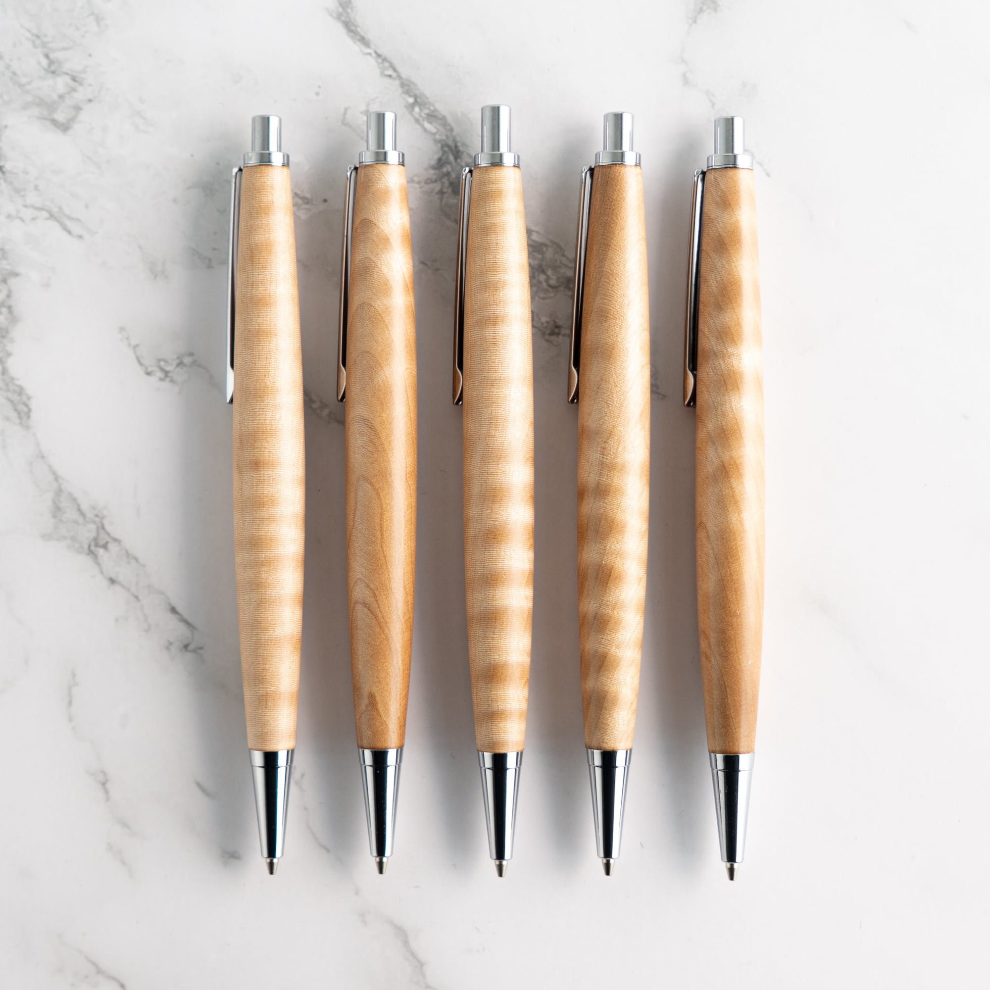 杢軸シャーペン】トチ（栃） 縮み杢 / 0.5mmシャープペンシル