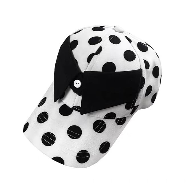 帽子 nit alcove Black polka dot straw hat BRAND - NIT ALCOVE - MEOWWOEM