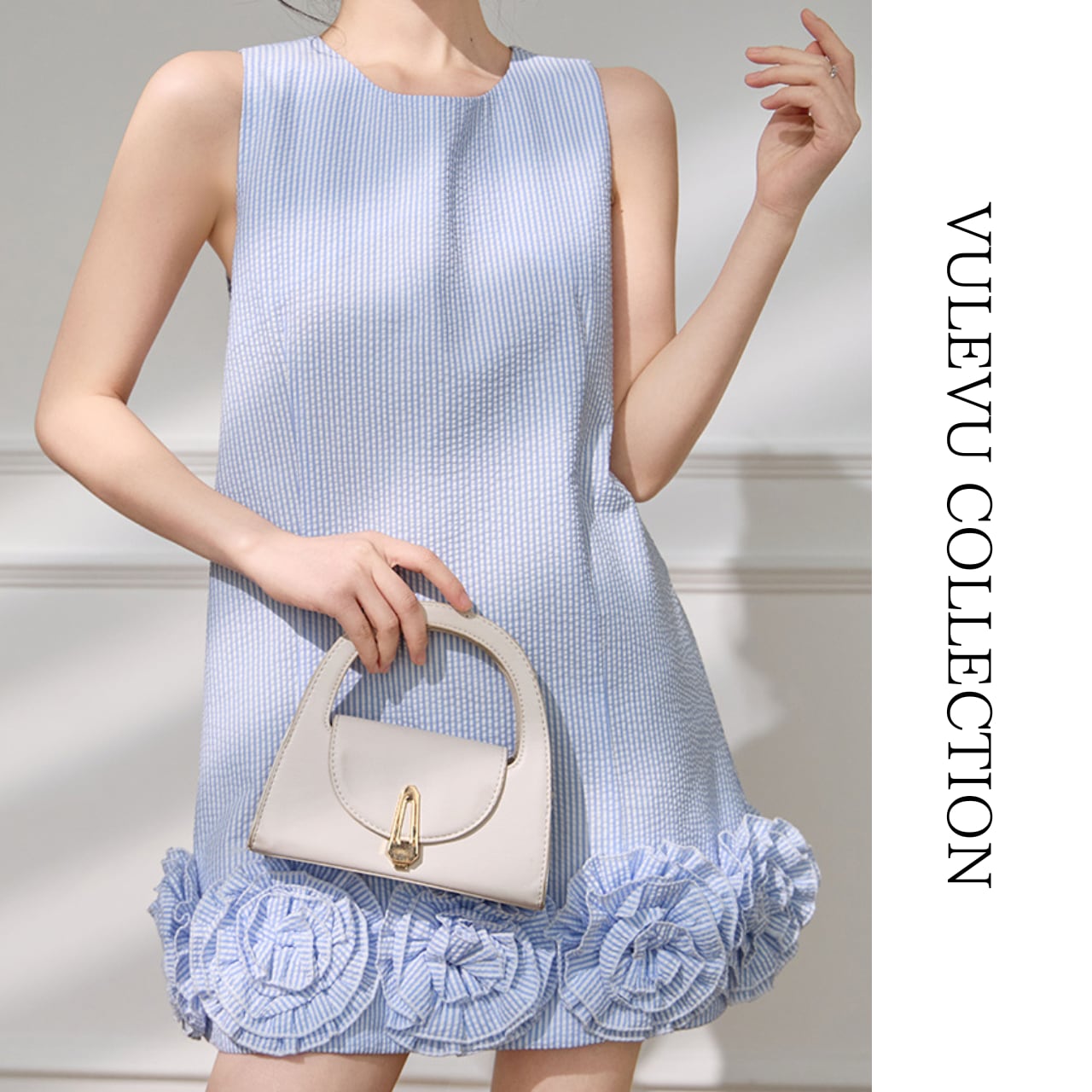 フラワーフリル ミニワンピース W65