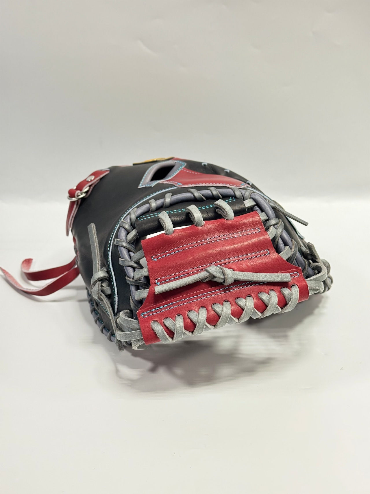 ZETT PROSTATUSーゼットプロステイタス michii supreme order 硬式グローブ ゼットミチイオリジナルグラブ 右投げ用 242型 (小林誠司選手モデル) ナイトブラック/ボルドーブラウン×ダークグレー・画像4