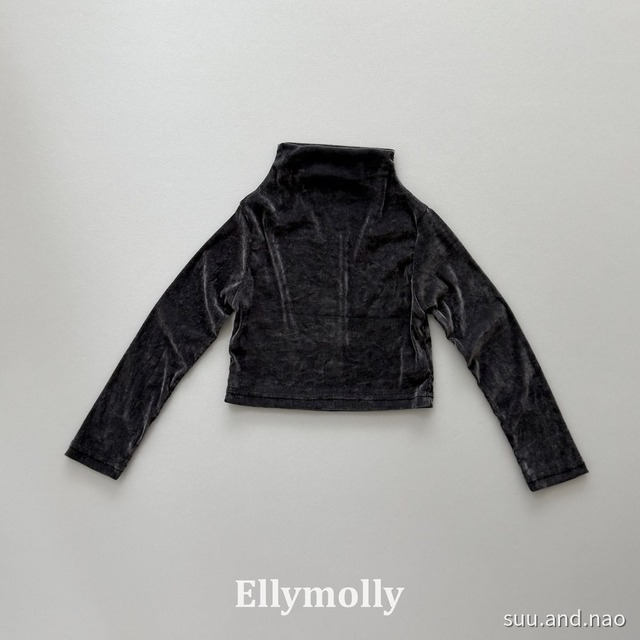 取寄：ELLYMOLLY　ベルベットメッシュハーフタートル/Jr※送料無料