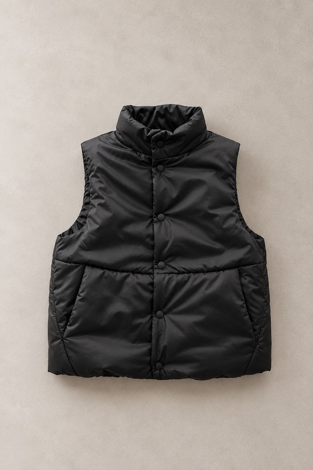 〈 MOUNTEN. 26AW 〉 puff vest / MV02-2020a / KIDS / black