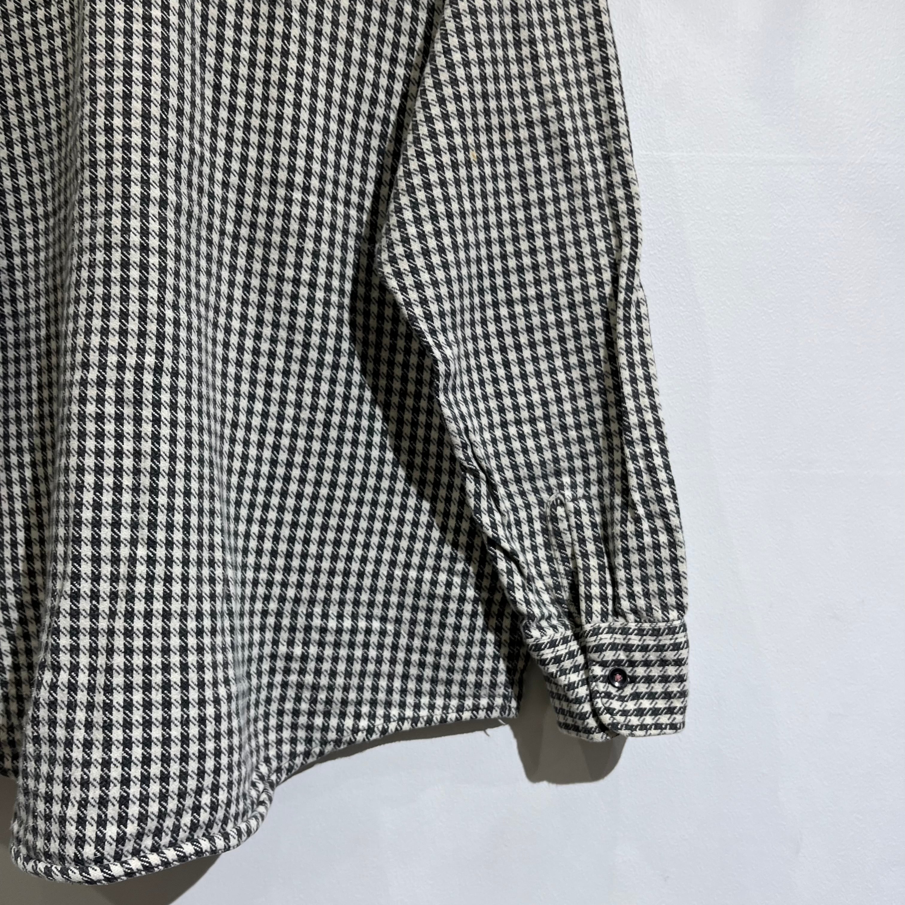 80s Frostproof Flannel Shirt 80年代 フロストプルーフ 白黒